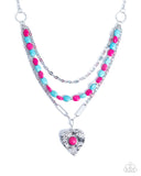 Paparazzi "Frankly Flirting" Pink Necklace & Earring Set Paparazzi Jewelry