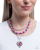 Paparazzi "Frankly Flirting" Pink Necklace & Earring Set Paparazzi Jewelry