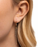 Paparazzi "Square Selfie" Gold Necklace & Earring Set Paparazzi Jewelry