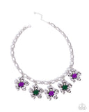Paparazzi "Seed Bead Statement" Purple Necklace & Earring Set Paparazzi Jewelry