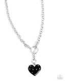 Paparazzi "Romantic Range" Black Necklace & Earring Set Paparazzi Jewelry
