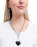 Paparazzi "Romantic Range" Black Necklace & Earring Set Paparazzi Jewelry