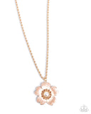 Paparazzi "Perennial Pendant" Brown Necklace & Earring Set Paparazzi Jewelry