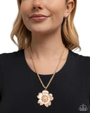 Paparazzi "Perennial Pendant" Brown Necklace & Earring Set Paparazzi Jewelry