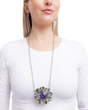 Paparazzi "Floral Form" Purple Necklace & Earring Set Paparazzi Jewelry