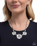 Paparazzi "Whimsical Wayfare" White Necklace & Earring Set Paparazzi Jewelry