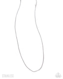 Paparazzi "Stainless Showroom" Silver Mens Urban Necklace Unisex Paparazzi Jewelry