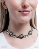 Paparazzi "Industrial Intro" Silver Necklace & Earring Set Paparazzi Jewelry