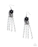 Paparazzi "Flawless Floral" Black Earrings Paparazzi Jewelry