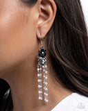 Paparazzi "Flawless Floral" Black Earrings Paparazzi Jewelry