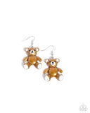 Paparazzi "Teddy Trinket" Brown Earrings Paparazzi Jewelry