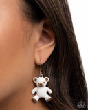 Paparazzi "Teddy Trinket" White Earrings Paparazzi Jewelry