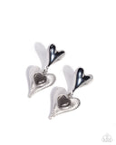 Paparazzi "Heart Habitat" Black Post Earrings Paparazzi Jewelry