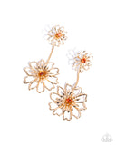 Paparazzi "Wiry Whimsy" Orange Post Earrings Paparazzi Jewelry