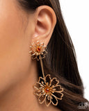 Paparazzi "Wiry Whimsy" Orange Post Earrings Paparazzi Jewelry