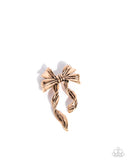 Paparazzi "Bow Bonanza" Gold Brooch Pin Paparazzi Jewelry