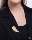 Paparazzi "Angelic Affection" Gold Brooch Pin Paparazzi Jewelry