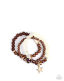 Paparazzi "Sensible Star" Brown Bracelet Paparazzi Jewelry