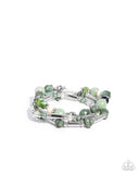 Paparazzi "Flashy Fiction" Green Bracelet Paparazzi Jewelry