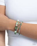 Paparazzi "Flashy Fiction" Green Bracelet Paparazzi Jewelry