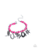 Paparazzi "Cowboy Chorus" Pink Bracelet Paparazzi Jewelry