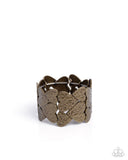 Paparazzi "Heart Headline" Brass Bracelet Paparazzi Jewelry