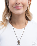 Paparazzi "Highland Hero" Brass Necklace & Earring Set Paparazzi Jewelry