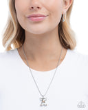 Paparazzi "Highland Hero" Silver Necklace & Earring Set Paparazzi Jewelry