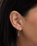 Paparazzi "Fancy Feather" Blue Necklace & Earring Set Paparazzi Jewelry