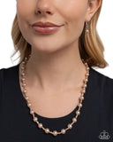 Paparazzi "Pearl Premiere" Brown Necklace & Earring Set Paparazzi Jewelry