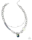 Paparazzi "Transparent Tapestry" Green Necklace & Earring Set Paparazzi Jewelry