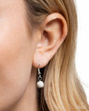 Paparazzi "Floral Fidelity" White Necklace & Earring Set Paparazzi Jewelry