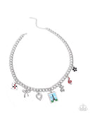 Paparazzi "Parisian Pedestal" Red Necklace & Earring Set Paparazzi Jewelry