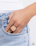 Paparazzi "Monumental Masterpiece" Copper Ring Paparazzi Jewelry