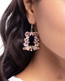 Paparazzi "Fierce Frame" Orange Earrings Paparazzi Jewelry