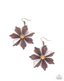 Paparazzi "Floral Fascination" Copper Earrings Paparazzi Jewelry