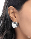 Paparazzi "Sweetheart Stars" White Post Earrings Paparazzi Jewelry