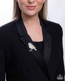 Paparazzi "Beneficial Bird" Blue Pin Brooch Paparazzi Jewelry