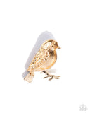 Paparazzi "Beneficial Bird" Blue Pin Brooch Paparazzi Jewelry