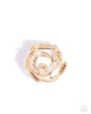 Paparazzi "Singing Spirals" Gold Pin Brooch Paparazzi Jewelry