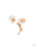 Paparazzi "Blooming Boutonniere" Gold Brooch Pin Paparazzi Jewelry