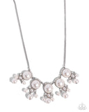 Paparazzi "Proverbial Pearls" White Necklace & Earring Set Paparazzi Jewelry