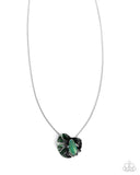 Paparazzi "Tree Frog Tapestry" Green Necklace & Earring Set Paparazzi Jewelry