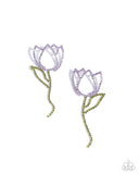 Paparazzi "Tulip Transcendence" Purple Post Earrings Paparazzi Jewelry