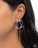 Paparazzi "Tulip Transcendence" Purple Post Earrings Paparazzi Jewelry