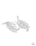 Paparazzi "Leafy Lure" Silver Post Earrings Paparazzi Jewelry