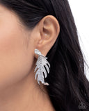 Paparazzi "Leafy Lure" Silver Post Earrings Paparazzi Jewelry