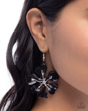 Paparazzi "Floral Faction" Black Earrings Paparazzi Jewelry