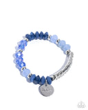 Paparazzi "Handcrafted Hope" Blue Bracelet Paparazzi Jewelry
