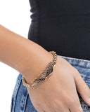 Paparazzi "Angelic Appreciation" Gold Bracelet Paparazzi Jewelry